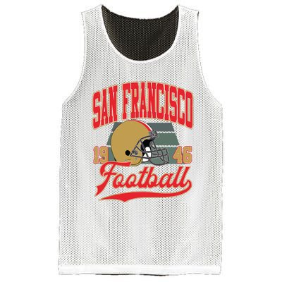 Vintage Style San Francisco Football Mesh Reversible Basketball Jersey Tank