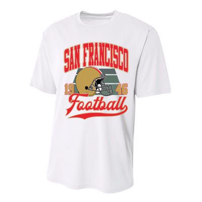 Vintage Style San Francisco Football Performance Sprint T-Shirt