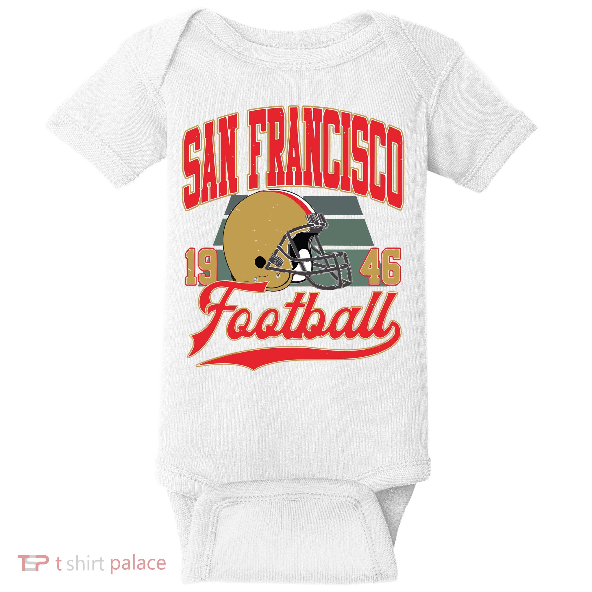 Vintage Style San Francisco Football Baby Bodysuit