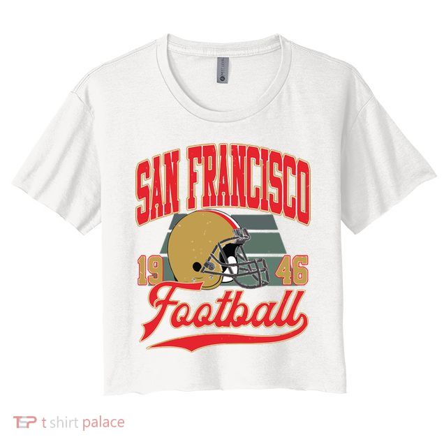 Vintage Style San Francisco Football Crop Top