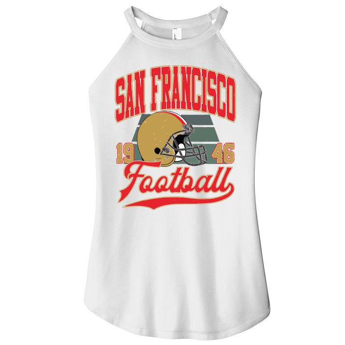 Vintage Style San Francisco Football Women's Perfect Tri Rocker Tank