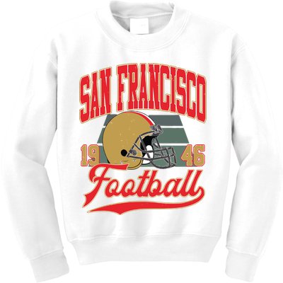 Vintage Style San Francisco Football Kids Sweatshirt