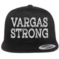 Vargas Strong Squad Family Reunion Last Name Team Custom Gift Flat Bill Trucker Hat