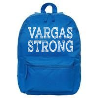 Vargas Strong Squad Family Reunion Last Name Team Custom Gift 16 in Basic Backpack