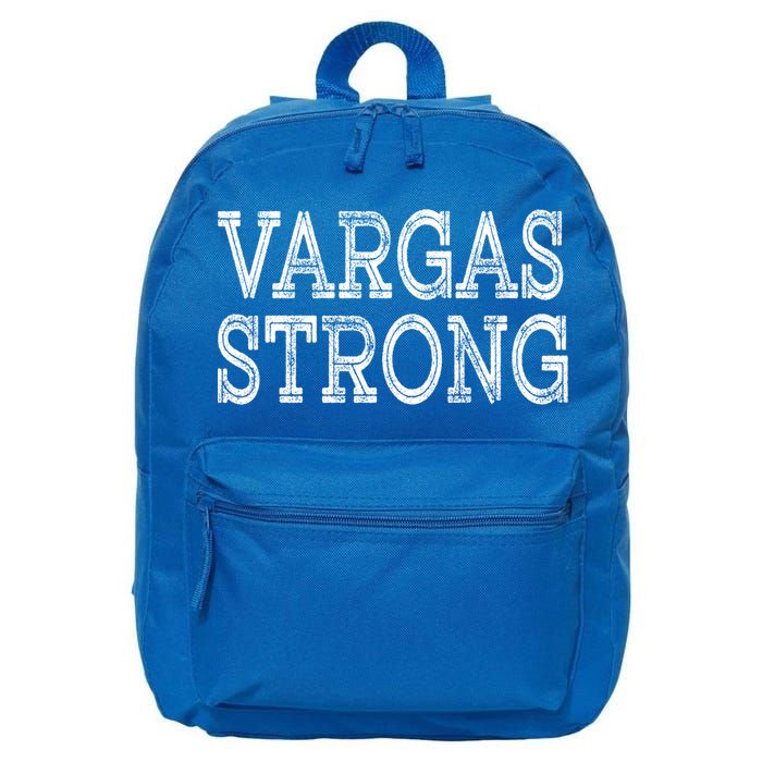 Vargas Strong Squad Family Reunion Last Name Team Custom Gift 16 in Basic Backpack