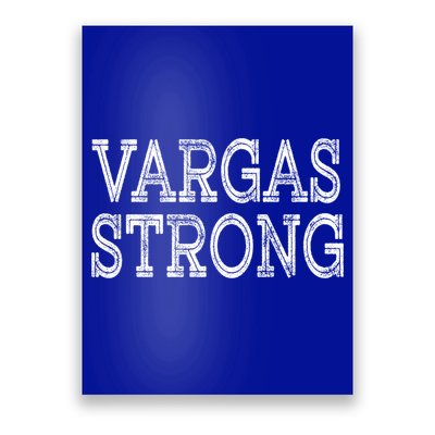 Vargas Strong Squad Family Reunion Last Name Team Custom Gift Poster