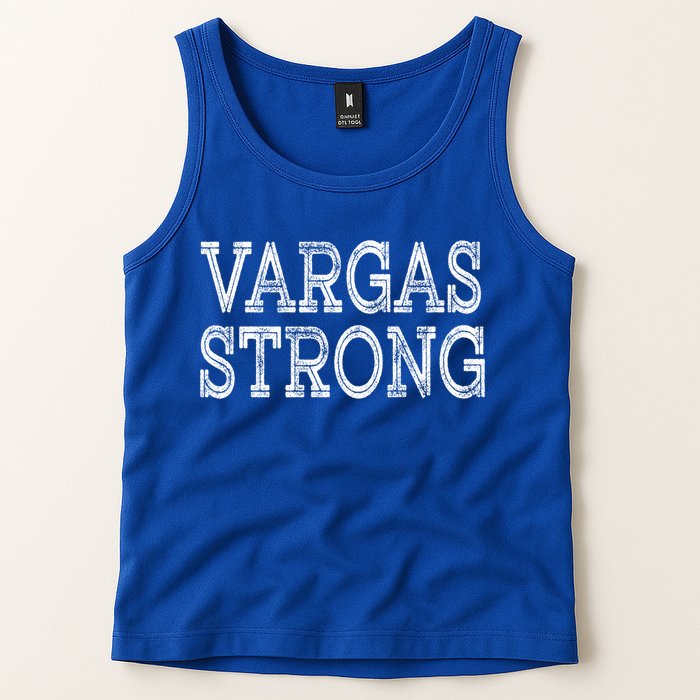 Vargas Strong Squad Family Reunion Last Name Team Custom Gift Tank Top