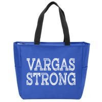 Vargas Strong Squad Family Reunion Last Name Team Custom Gift Zip Tote Bag
