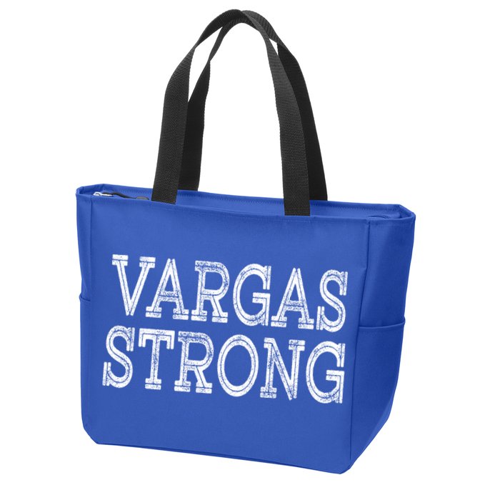 Vargas Strong Squad Family Reunion Last Name Team Custom Gift Zip Tote Bag