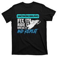 Vintage Snowmobile Snowmobiling Gear Fix It Ride It T-Shirt