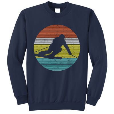 Vintage Ski Skiing Winter Sports Racing Skier Gift Sweatshirt