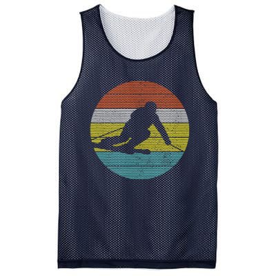 Vintage Ski Skiing Winter Sports Racing Skier Gift Mesh Reversible Basketball Jersey Tank