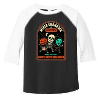 Vintage Silver Shamrock Novelties Happy Happy Halloween Toddler Fine Jersey T-Shirt