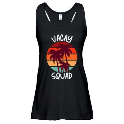 Vacay Squad Summer Vacation Family Friends Ladies Essential Flowy Tank