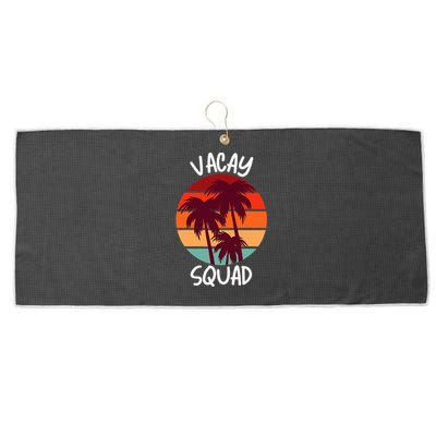 Vacay Squad Summer Vacation Family Friends Large Microfiber Waffle Golf Towel