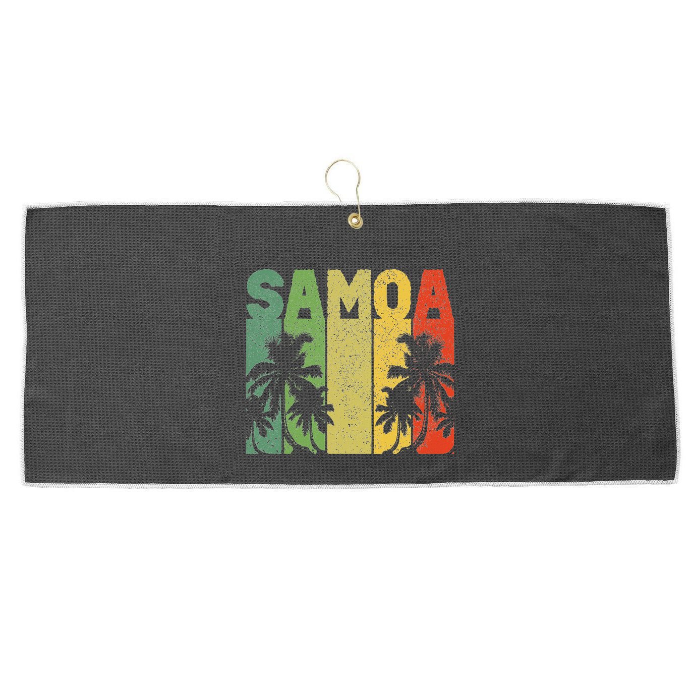 Vintage Samoa Samoan Large Microfiber Waffle Golf Towel