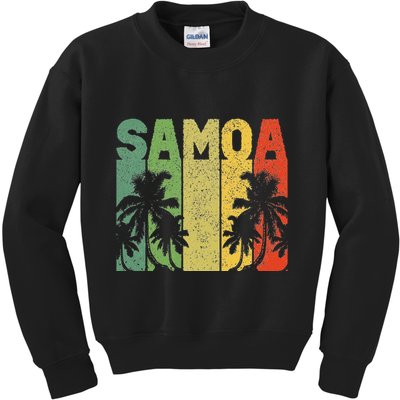 Vintage Samoa Samoan Kids Sweatshirt