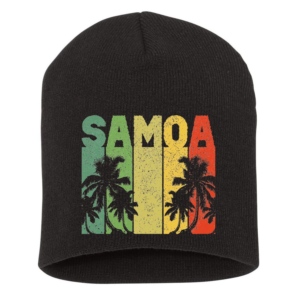 Vintage Samoa Samoan Short Acrylic Beanie