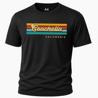 Vintage Sunset Stripes C.O.A.C.H.E.L.L.A California Performance Shirt
