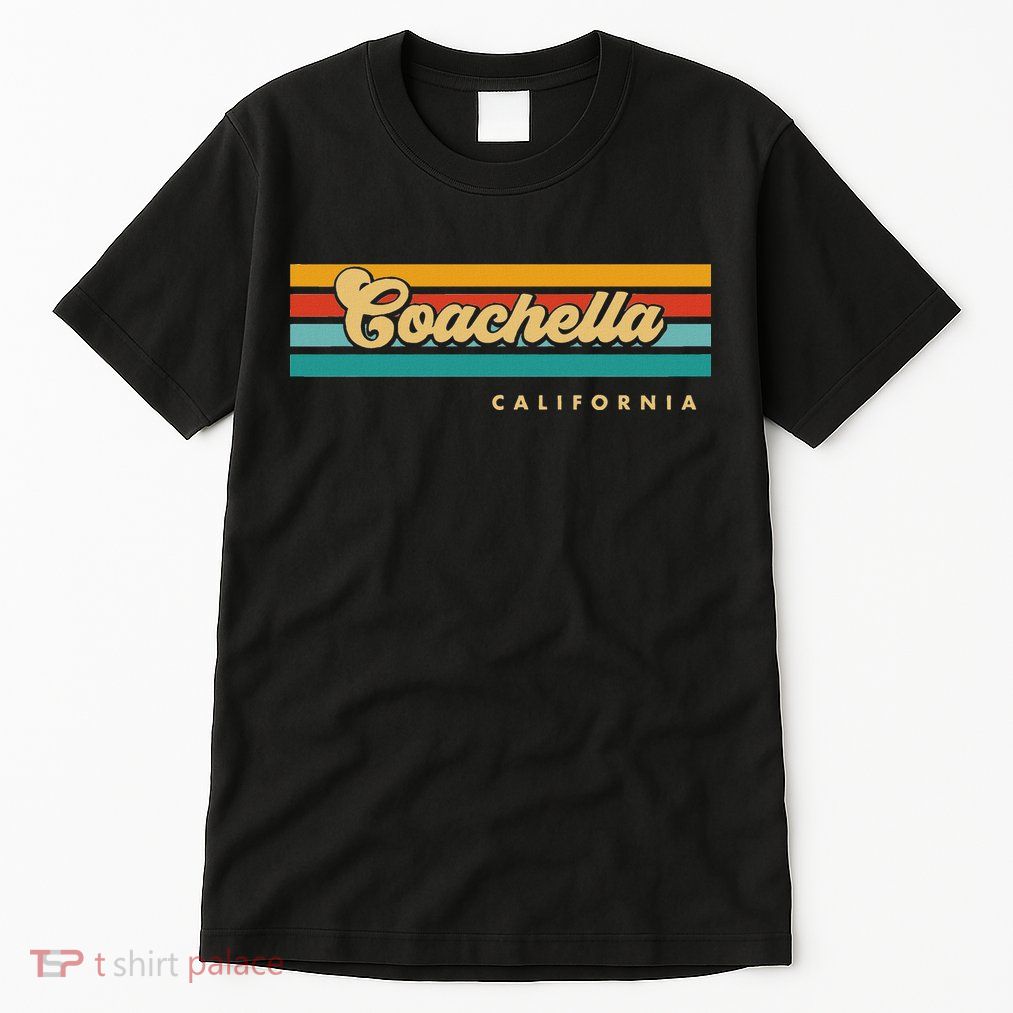 Vintage Sunset Stripes C.O.A.C.H.E.L.L.A California Tall T-Shirt