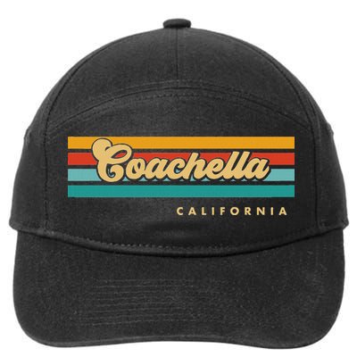 Vintage Sunset Stripes C.O.A.C.H.E.L.L.A California 7-Panel Snapback Hat