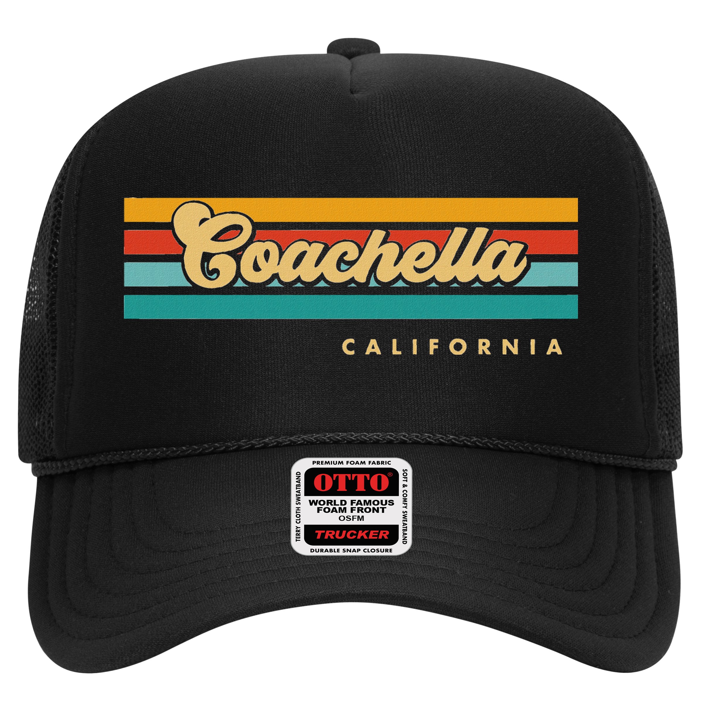 Vintage Sunset Stripes C.O.A.C.H.E.L.L.A California Hat
