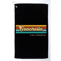 Vintage Sunset Stripes C.O.A.C.H.E.L.L.A California Golf Towel