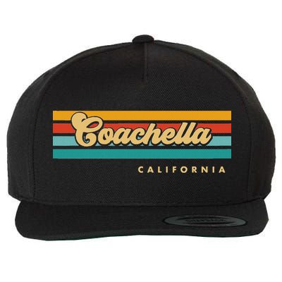 Vintage Sunset Stripes C.O.A.C.H.E.L.L.A California Wool Snapback Cap