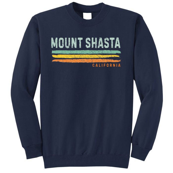 Vintage Sunset Stripes Mount Shasta Tall Sweatshirt