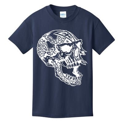 Viking Skull Symbols Kids T-Shirt