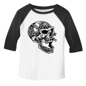 Viking Skull Symbols Toddler Fine Jersey T-Shirt