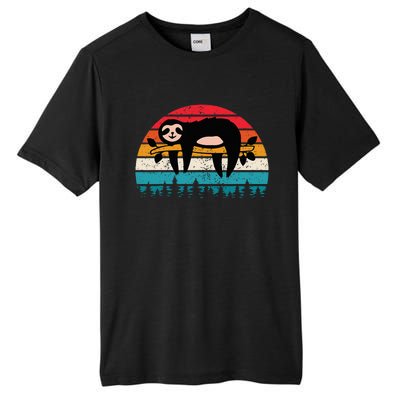 Vintage Sunset Sloths Tall Fusion ChromaSoft Performance T-Shirt