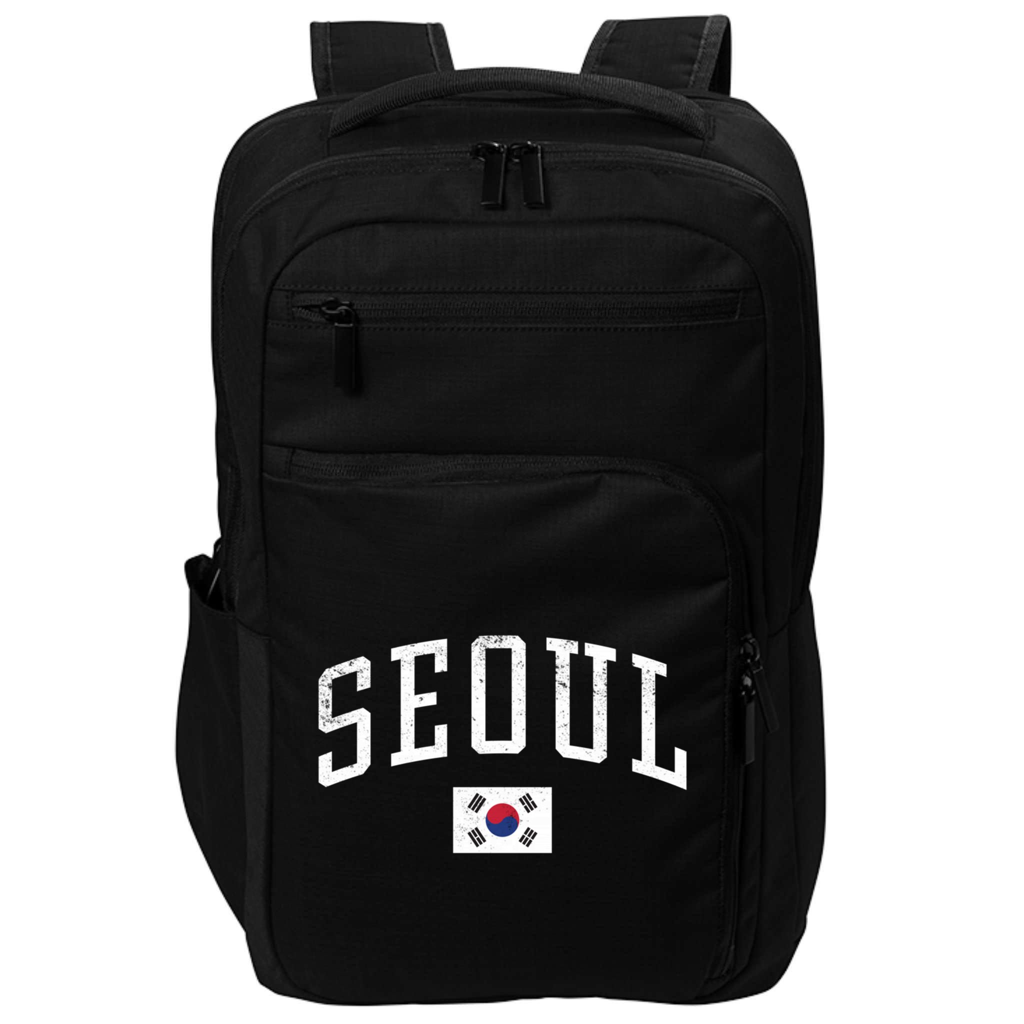 Vintage Seoul South Korea Country Flag Souvenir Vacation Cool Gift Impact Tech Backpack