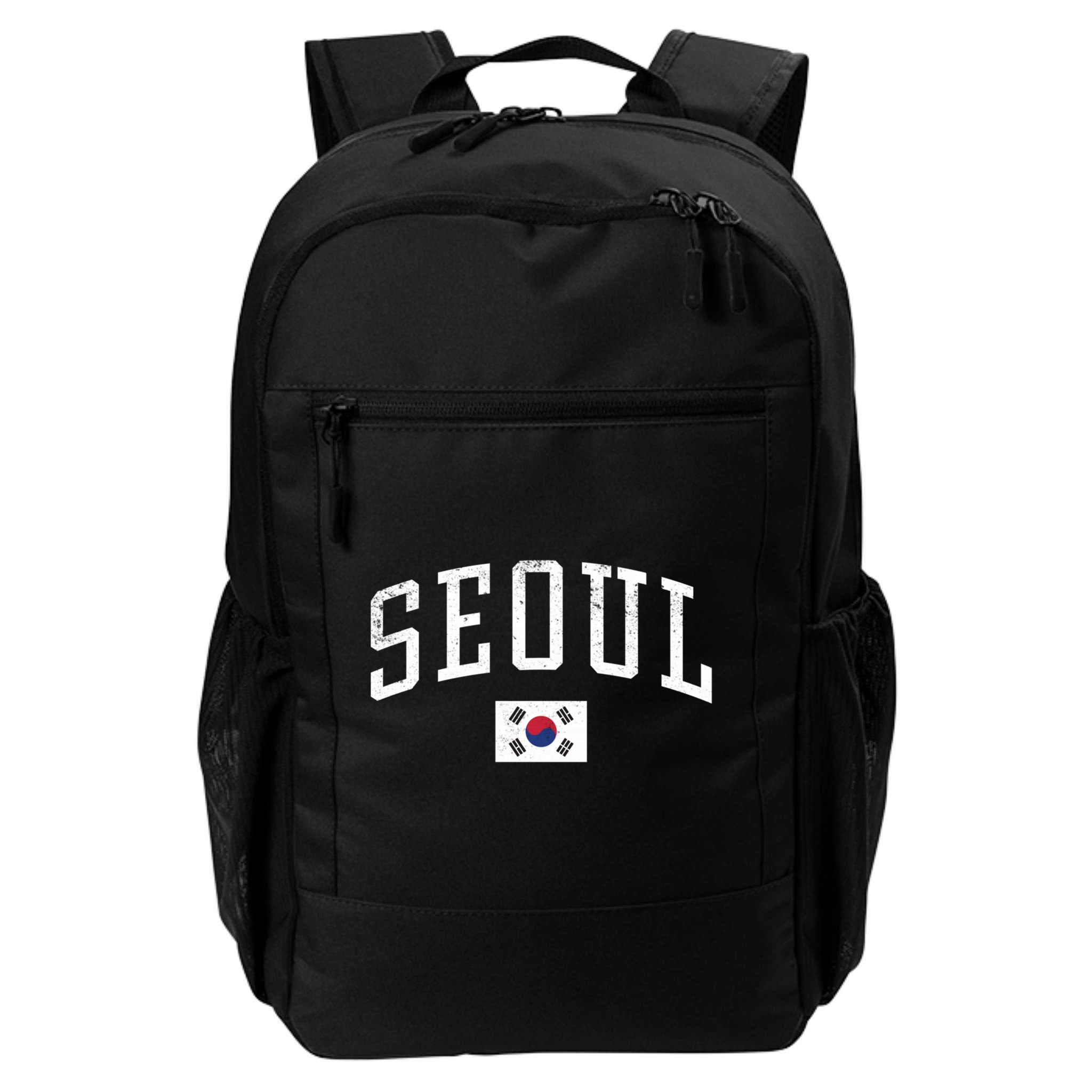 Vintage Seoul South Korea Country Flag Souvenir Vacation Cool Gift Backpack
