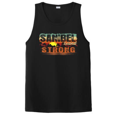 Vintage Sunset Sanibel Island FL Tee Sanibel Island Strong PosiCharge Competitor Tank