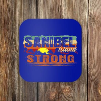 Vintage Sunset Sanibel Island FL Tee Sanibel Island Strong Coaster