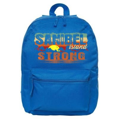 Vintage Sunset Sanibel Island FL Tee Sanibel Island Strong 16 in Basic Backpack