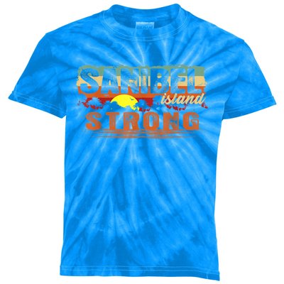 Vintage Sunset Sanibel Island FL Tee Sanibel Island Strong Kids Tie-Dye T-Shirt