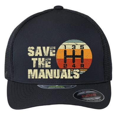 Vintage Save The Stick Manual Transmission Flexfit Unipanel Trucker Cap
