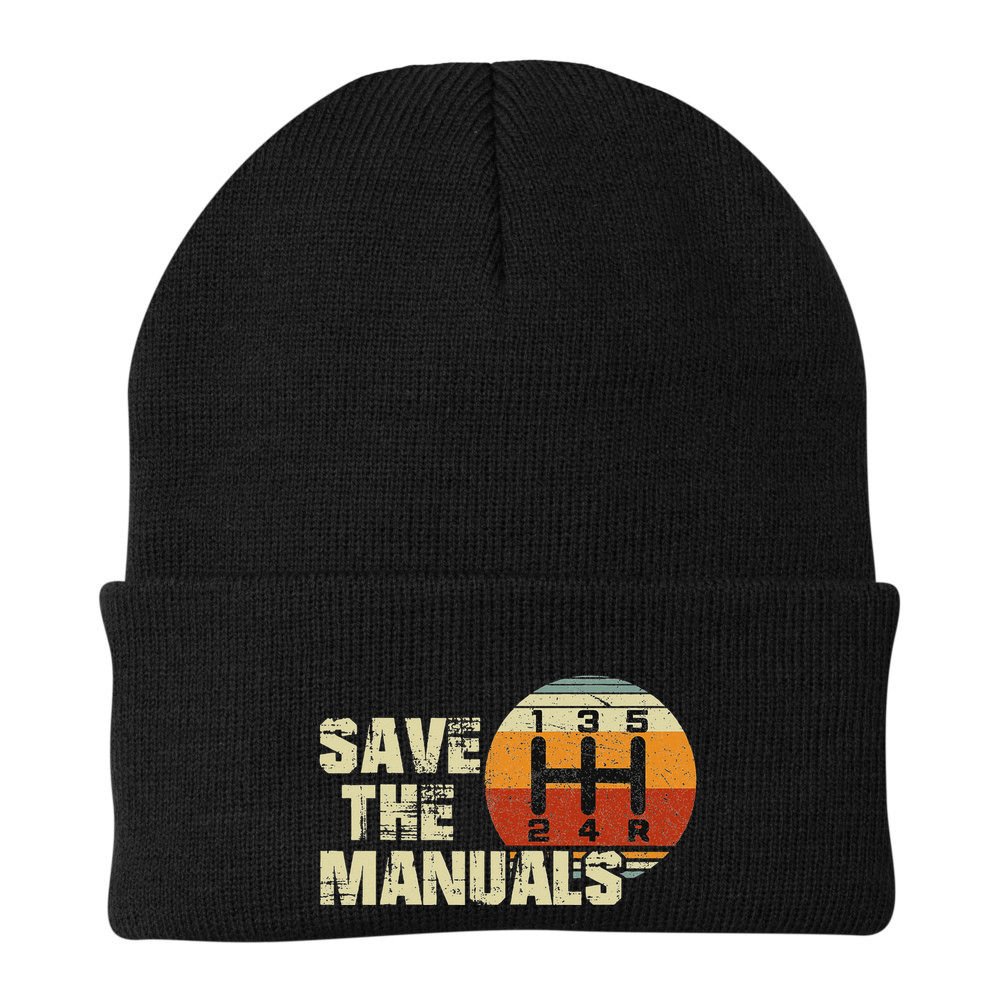 Vintage Save The Stick Manual Transmission Beanie