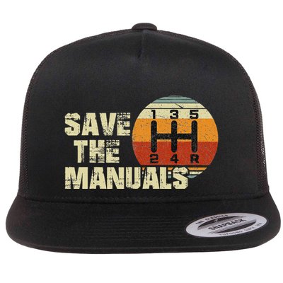 Vintage Save The Stick Manual Transmission Flatbill Hat