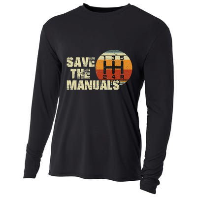 Vintage Save The Stick Manual Transmission Cooling Performance Long Sleeve Crew