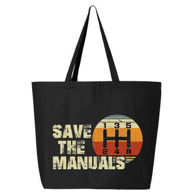 Vintage Save The Stick Manual Transmission 25L Jumbo Tote