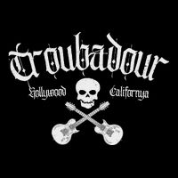 Vintage Skull Troubadour Guitar Rock Music Womens Tank Top