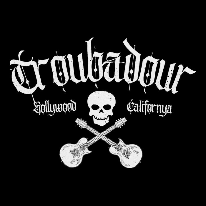Vintage Skull Troubadour Guitar Rock Music Womens Tank Top