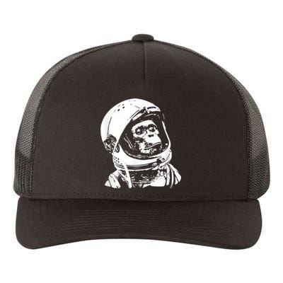 Vintage Space Travel Astronaut Monkey Yupoong Adult 5-Panel Trucker Hat