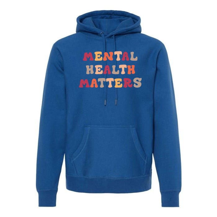 Vintage Style Tal Health Matters Meaningful Gift Premium Hoodie