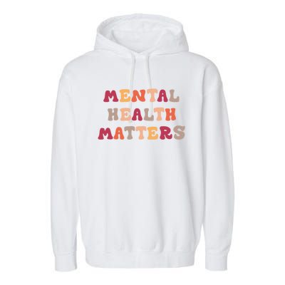 Vintage Style Tal Health Matters Meaningful Gift Garment-Dyed Fleece Hoodie