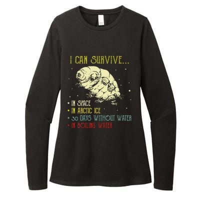 Vintage Science Tardigrade Gifts Microbiology Water Bear Womens CVC Long Sleeve Shirt