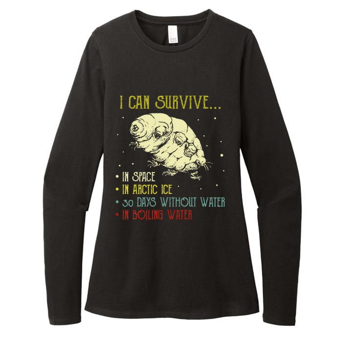 Vintage Science Tardigrade Gifts Microbiology Water Bear Womens CVC Long Sleeve Shirt